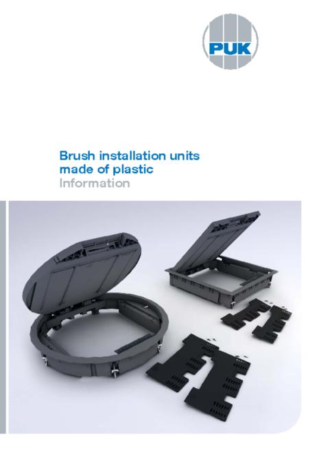 PUK Brush installation units made of plastic brochure
