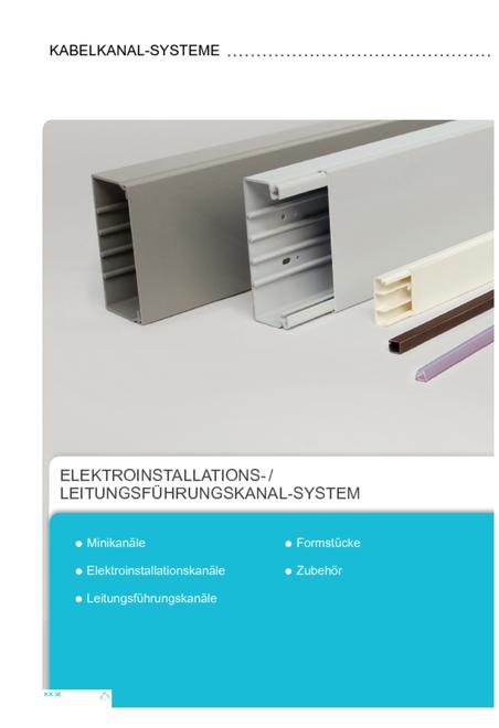 Kleinhuis Elektroinstallations og ledningsføringssystem brochure