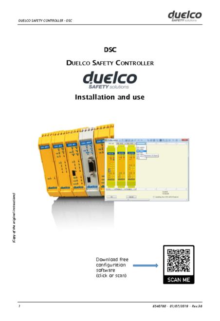 Duelco Safety Controller manuall